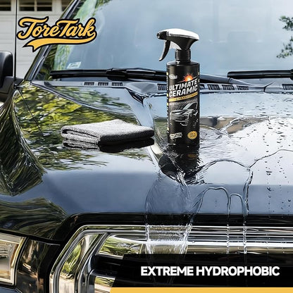 Real Ceramic Coating for Cars Polish (3.38 Fl Oz), Unmatched Shine Car Wax Coating Spray, No Pungent Smell, Quick Detailer Spray Wax, Lasts 50+ Washes Car Paint Sealant