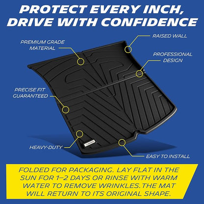 Michelin Vehicle Mat, All-Weather TPE Custom Fit Liner for Tesla Model Y 5 Seat Trunk Mat 2025-2027 (1 Piece), Elite