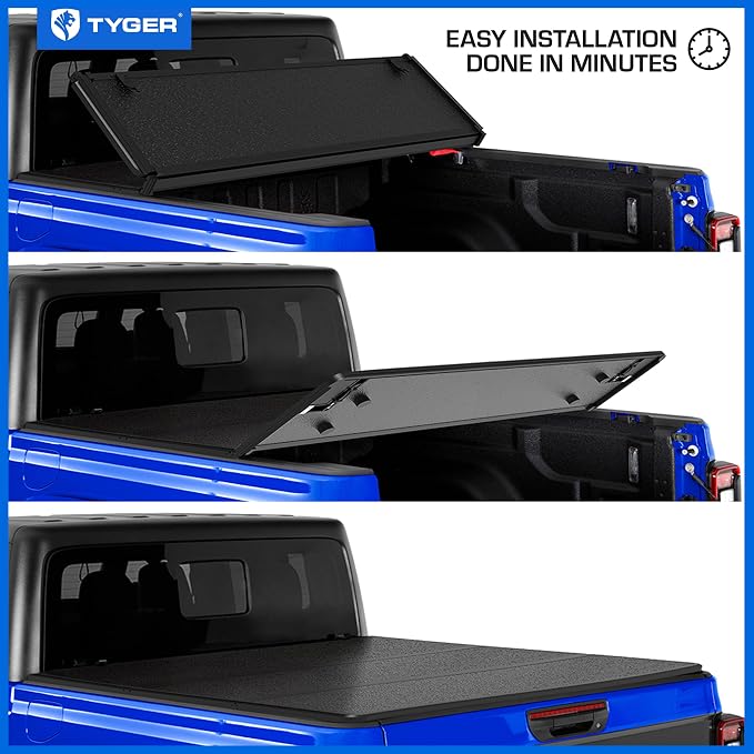 Tyger Auto T5 Alloy Hardtop Truck Bed Tonneau Cover Compatible with 2020-2026 Jeep Gladiator JT | 5' (60") Bed | TG-BC5J3060