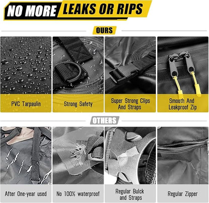 ARKSEN Waterproof Hitch Cargo Carrier Bag for 20" x 60" Baskets, 15 Cubic Feet Large Capacity Luggage Storage (58" L x 19" W x 24" H) for Car Truck SUV RV or Trailer
