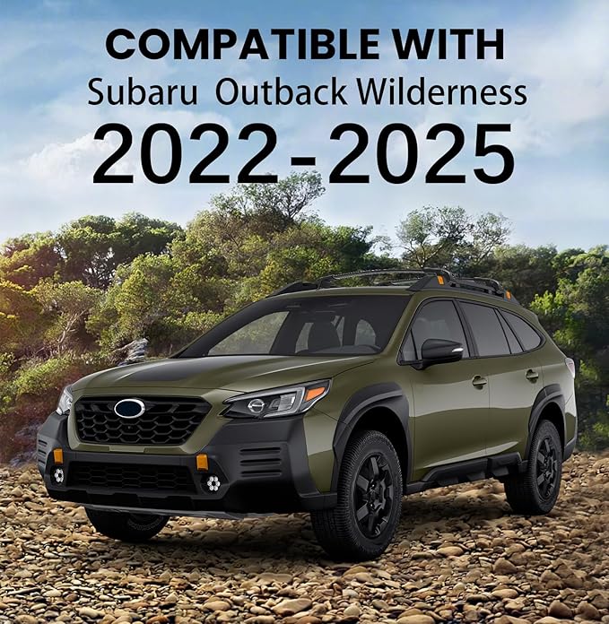 300lbs Roof Rack Cross Bar Compatible with Subaru Outback Wilderness 2022-2025 (Only Fit Wilderness), Aluminum Roof Rails Crossbar for Rooftop Cargo Kayak Bike Snowboard