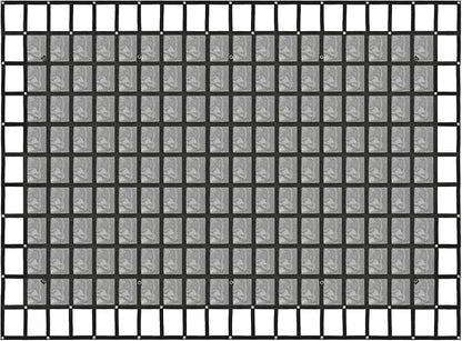 Heavy Duty 126" x 174" Truck Bed Cargo Net with Adjustable Cam Buckles & S-Hooks & Cross Strap,10.5' x 14.5' Cargo Net with 1500LBS Capacity for Pickup Truck Bed Trailer SUV Jeeps