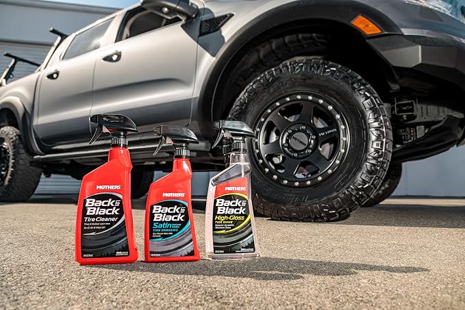 Mothers 06924 Back-to-Black Tire Shine, 24 fl. oz. (Pack of 2)