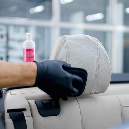 Gyeon Leather Set Strong All‑in‑One Car Leather Cleaner and Ceramic Coat Kit for Interior Protection Deep Clean Oil Removal Matte Finish Hydrophobic UV Resistant