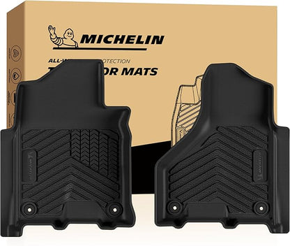 Michelin Vehicle Mats, All-Weather TPE Custom Fit Liner for 2019-2026 Ram 2500/3500 Crew Cab/Mega Cab Bucket Seat Carpet Floor, Premier