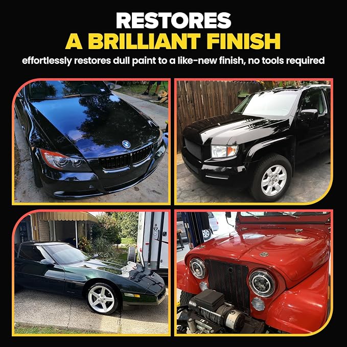 Carfidant Scratch and Swirl Remover - Car Scratch Remover for Vehicles Paint - Polishing Compound for Cars - Universal Repair Car Paint - 8.4 fl. Oz with Buffer Pad
