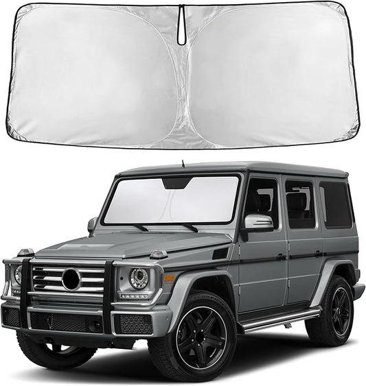 EcoNour Windshield Sunshade Compatible for Mercedes-Benz G Class 1990-2016 2017 2018, Sun Visor for Front Windshield & Window Sun Shade Cover, UV Heat Blocker & Protector, Car Accessories