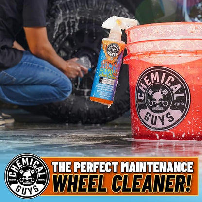 Chemical Guys CLD1051602 Sticky Gel Citrus Wheel Cleaner Gel, (Safe For All Wheel Types) Works on Cars, Trucks, SUVs, Motorcycles, RVs & More, 16 fl oz (2 Pack)