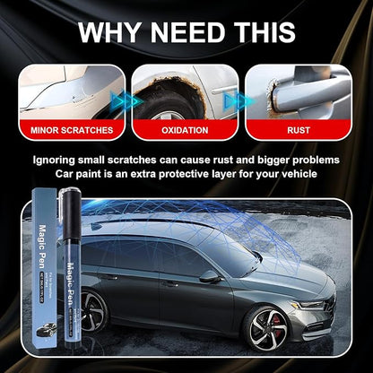 All Cars Magic Pen, 3 PCS Car Scratch Remover for Vehicles, Black Car Paint Scratch Repair, Quick & Easy Paint Repair for All Vehicles, Fix Scratches, Chips & Scuffs Instantly