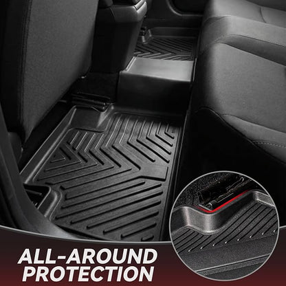 YITAMOTOR Floor Mats Fit for 2014-2018 Subaru Forester, Custom Fit Black TPE Floor Liners 1st & 2nd Row All-Weather Protection
