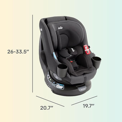 Joie Baby, Chili Spin SI 360 Rotating 2-in-1 Convertible Car Seat, Rear and Forward-Facing, No-Rethread Harness, Side Impact Protection (Dove)
