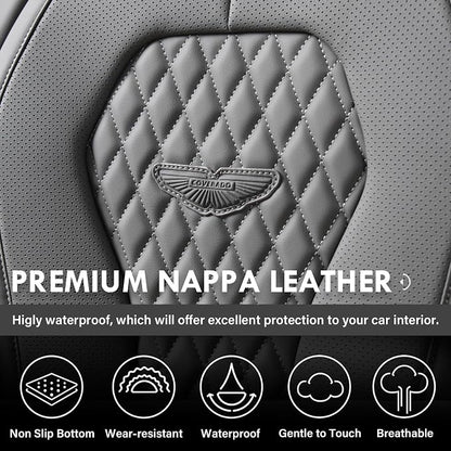 Coverado Car Seat Covers, Gray Seat Covers Full Set, Auto Seat Cover 5 Seats, Car Seat Cushion, Car Seat Covers Front Seats Back Seat Covers, Seat Cover Car Seat Protector Universal Fit Most Cars