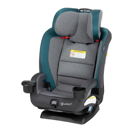 Safety 1st EverSlim 4-in-1 Convertible Car Seat, SecureTech Chest Clip, Ultra-Slim, 4-Mode Infant to Booster, Baby Car Seat, 5-100 lbs, Memory Foam, Fiddlehead