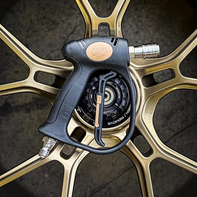 Ethos Swivel Gun – Pressure Washer Gun with 360° Swivel & Auto-Locking 1/4" Quick Connect, Short Pressure Washer Gun for Car Wash, High Pressure Washer Gun, Power Washer Gun – Foam Cannon Compatible