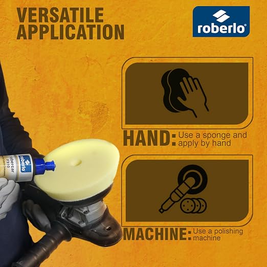Roberlo ROBERCAR F910 Fine Cut Liquid Compound - Premium Buffing, Cutting, & Polishing Compound for Automotive Paint Restoration, Polishing Kit - 250ml - High-Gloss Finish