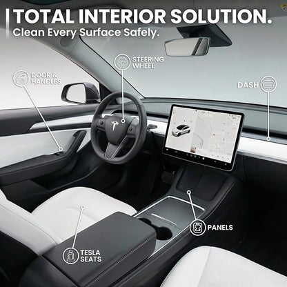 EVEO TESLA Interior Cleaner Kit - (16oz) Tesla Model Y Juniper Accessories & Tesla Model 3 Accessories | Tesla Seat Cleaner, Car Interior Cleaner - Car Leather Cleaning | Tesla Model S 3 X Y 2026