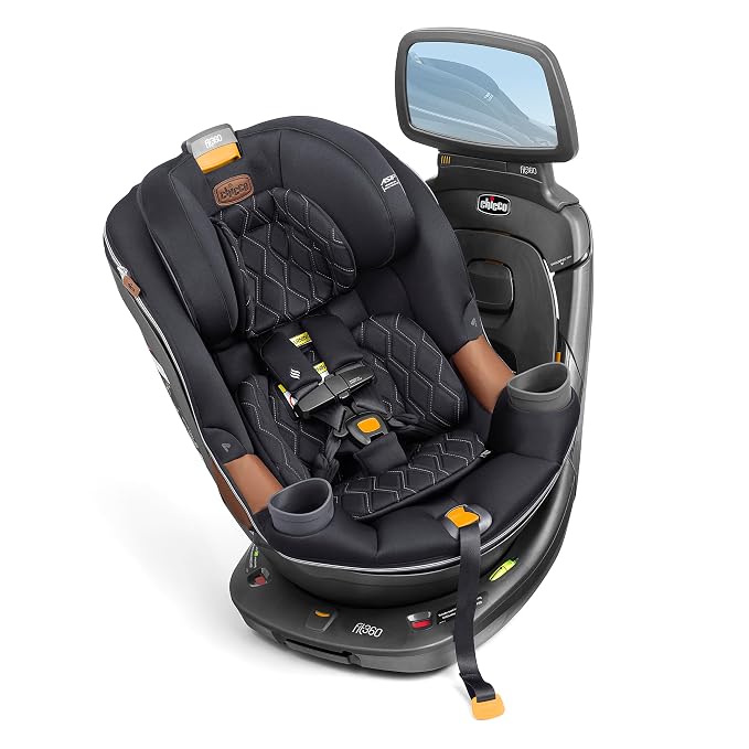 Chicco Fit360 Mirror Car Seat Accessory for Fit360 Rotating Convertible Car Seat, Shatter-resistant, For Rear-Facing, Anthracite/Grey