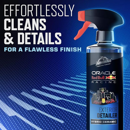 Armor All Podium Series 3-Piece Car Wash & Detail Kit - Oracle Red Bull Racing, Hybrid Ceramic Wash, Interior & Exterior Detailer, Gift for Car Lovers
