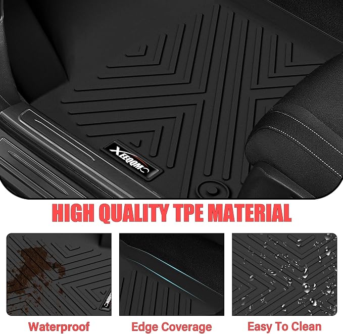 Floor Mats for 2021-2026 Kia Sorento 6&7 Seats (not for Hybrid) Trunk Mat with Backrest Mat All Weather TPE Rubber Cargo Liner Back Seat Cover 3rd Row for 2026 Kia Sorento Accessories