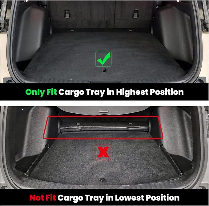 LASFIT Floor Mats & Trunk Mat for Honda CR-V 2017-2022 Gas Only (Upper Position), All Weather Protection TPE Floor Liners 1st & 2nd Row & Cargo Mat Full Set, Black