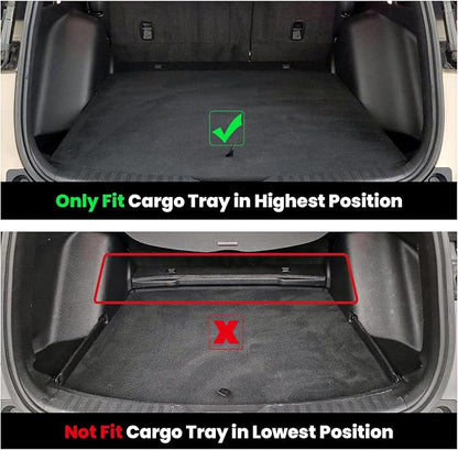 LASFIT Floor Mats & Trunk Mat for Honda CR-V 2017-2022 Gas Only (Upper Position), All Weather Protection TPE Floor Liners 1st & 2nd Row & Cargo Mat Full Set, Black