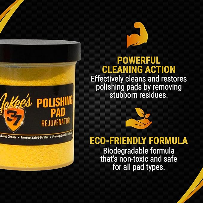 McKee's 37 - Polishing Pad Rejuvenator | Deep Cleaning Polishing Cleaner for Foam & Wool Pads | Extends Pad Life, Removes Buildup (16 oz)