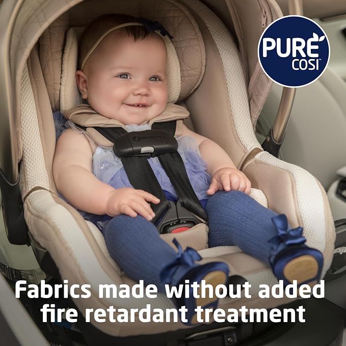 Maxi-Cosi Peri 180 Rotating Infant Car Seat, Baby Car Seat Rotating Carseat, Natural Heritage