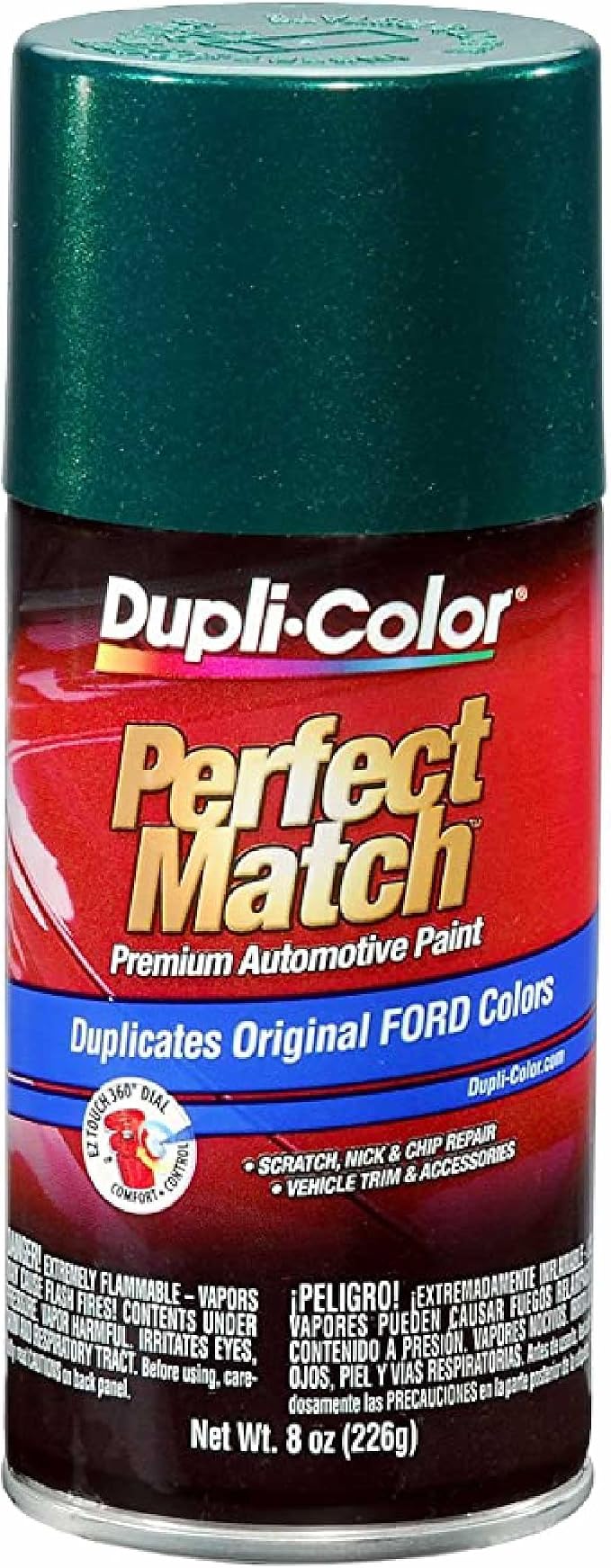 Dupli-Color EBFM03277 Perfect Match Automotive Spray Paint – Ford Deep Jewel Green Metallic, PA/TM – 8 oz. Aerosol Can