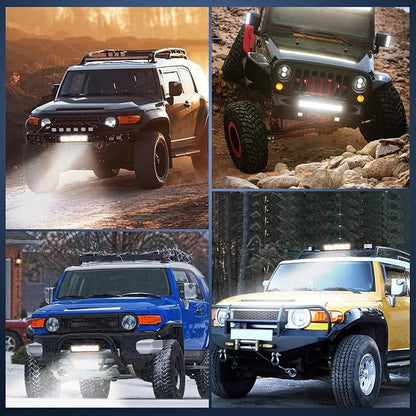 Nilight LED Light Bar 12Inch 300W Flood Spot Combo Triple Row Driving Lamp Roof Bumper Off Road Work Lights for Van Camper Wagon Car Pickup Golf Cart ATV UTV SUV Truck Boat 4x4