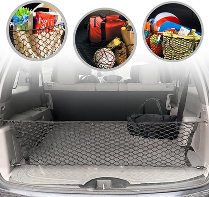 Envelope Style Trunk Mesh Cargo Net for Honda Pilot 2003-2025 - Car Accessories - Premium Trunk Organizers and Storage - Cargo Net for SUV - Vehicle Carrier Organizer for Honda Pilot