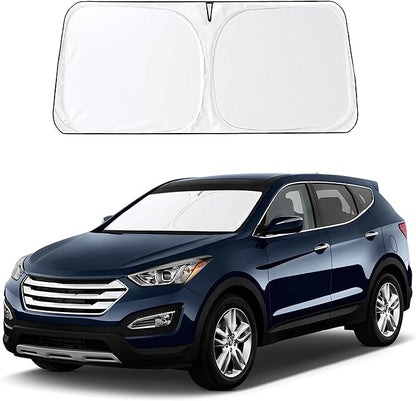 EcoNour Windshield Sunshade Compatible for Hyundai Tucson 2016-2019 2020 2021, Sun Visor for Front Windshield & Window Sun Shade Cover, UV Heat Blocker & Protector, Car Accessories