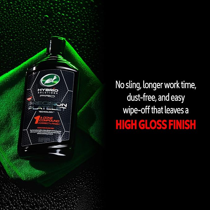 Turtle Wax 53706 Hybrid Solutions Pro 1 & Done Car Polish Compound 16.2 fl oz (473 ml)