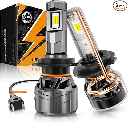Auxbeam F18 Series H7 Fog Lights, 22000LM H7 Powersport Light for Off-Road Use or Fog Light-2 Pack