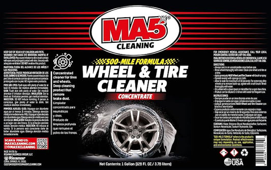 MA5X Wheel and Tire Cleaner | Concentrated, Brake Dust Remover | Rim Cleaner | Gallon Refill | Pack of 1