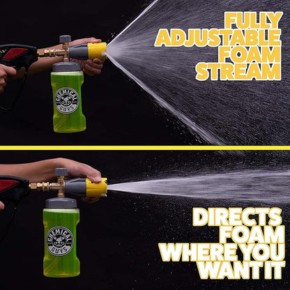 Chemical Guys Big Mouth Max Release Foam Cannon - Foam Cannon for Pressure Washer for Car Wash, Home Cleaning, and Boat Wash with 34 oz Bottle