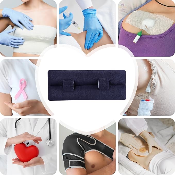 Seat Belt Pillow Post-Surgery – with Ice/Hot Pocket for C-Section, for Chest/Heart Travel