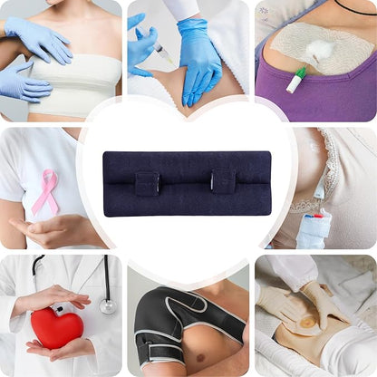 Seat Belt Pillow Post-Surgery – with Ice/Hot Pocket for C-Section, for Chest/Heart Travel