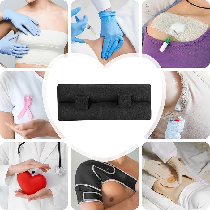 Seat Belt Pillow Post-Surgery – with Ice/Hot Pocket for C-Section, for Chest/Heart Travel