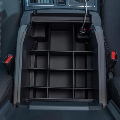 Vehicle OCD - Center Console Organizer for Ford F150 (2015-2020) (Full Console w/Bucket Seats ONLY) - Made in USA - SLX107
