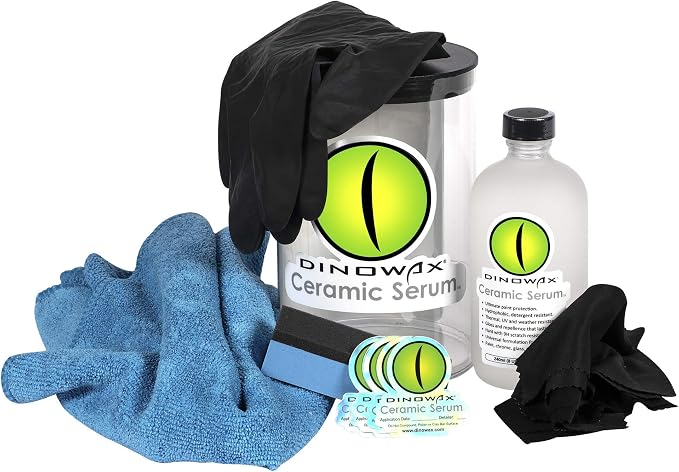 Ceramic Serum Kit, Ceramic Coating, Detailing Kit, Car Detailing Supplies, Protect Collection, 8 Oz Serum with Application Accessories