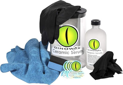 Ceramic Serum Kit, Ceramic Coating, Detailing Kit, Car Detailing Supplies, Protect Collection, 8 Oz Serum with Application Accessories