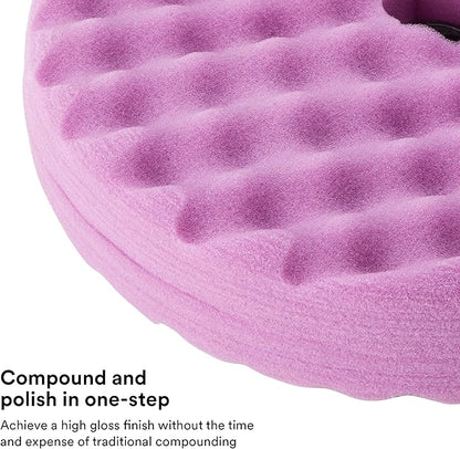 3M Perfect It 1 Step Foam Finishing Pad, 33035, Quick Connect, Surface Buffing, Collision Repair, High Gloss Polish, 8 in