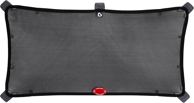Munchkin® Brica® Magnetic Stretch to Fit™ Car Window Shade for Baby, Side Window Sun Shade, Black, 1 Pack