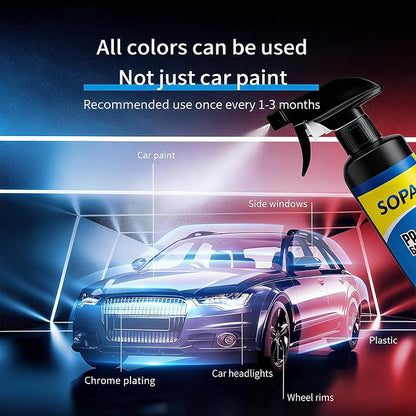 SOPAMI 3-Pack （500ml/16.91Ounces）Advanced Car Coating Spray, Quick-Acting Polish & Wax for Scratch Removal, Waterless Wash, and Glass Oil Film Cleaning
