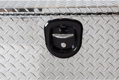 Buyers Products 1705105 Silver Diamond Tread Aluminum Underbody Truck Box with T-Handle Latch, 18 x 18 x 36 Inch, Durable Contractor Toolbox For Organization And Storage, Job Tool Chest