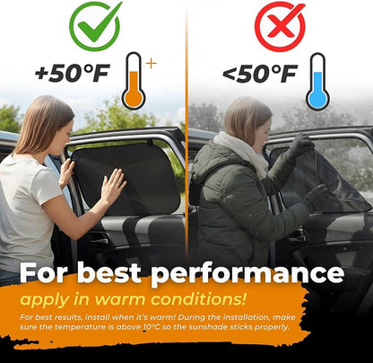 CARAMAZ Car Window Shade for Baby with Certified UV-Protection 2 Pack - 20"x12"
