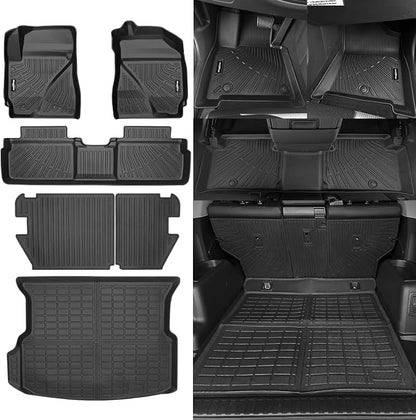 Floor Mats for Ford Escape 2009-2012/Mazda Tribute & Mercury Mariner 2009-2011, Trunk Mat and Backrest Mat All Weather TPE Protector for Ford Escape Accessories
