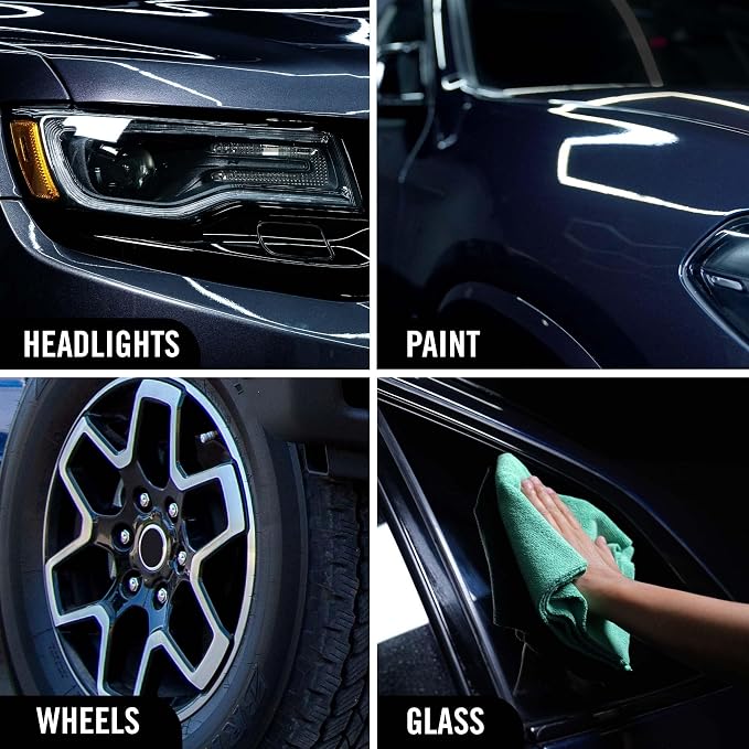 Turtle Wax Hybrid Solutions Ceramic 3-in-1 Car Detailer, Waterless Car Wash, Long-lasting HydrophobicWax Protection and High Gloss Shine, Safe For All Exterior Surfaces, 32 oz (Pack of 6)