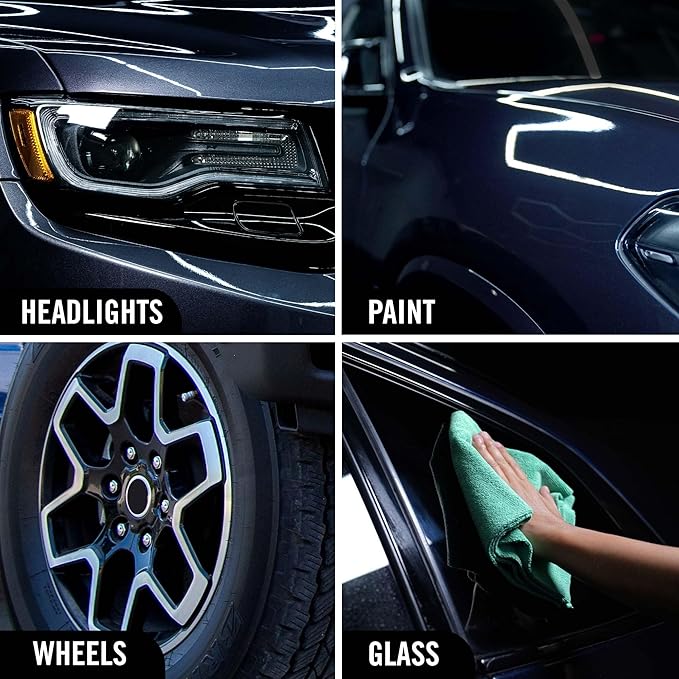 Turtle Wax Hybrid Solutions Ceramic 3-in-1 Car Detailer, Waterless Car Wash, Long-lasting HydrophobicWax Protection and High Gloss Shine, Safe For All Exterior Surfaces, 32 oz (Pack of 2)