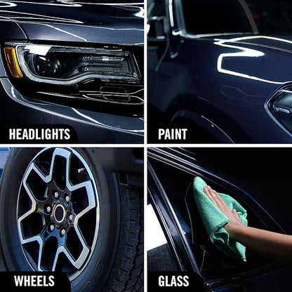 Turtle Wax Hybrid Solutions Ceramic 3-in-1 Car Detailer, Waterless Car Wash, Long-lasting HydrophobicWax Protection and High Gloss Shine, Safe For All Exterior Surfaces, 32 oz (Pack of 3)